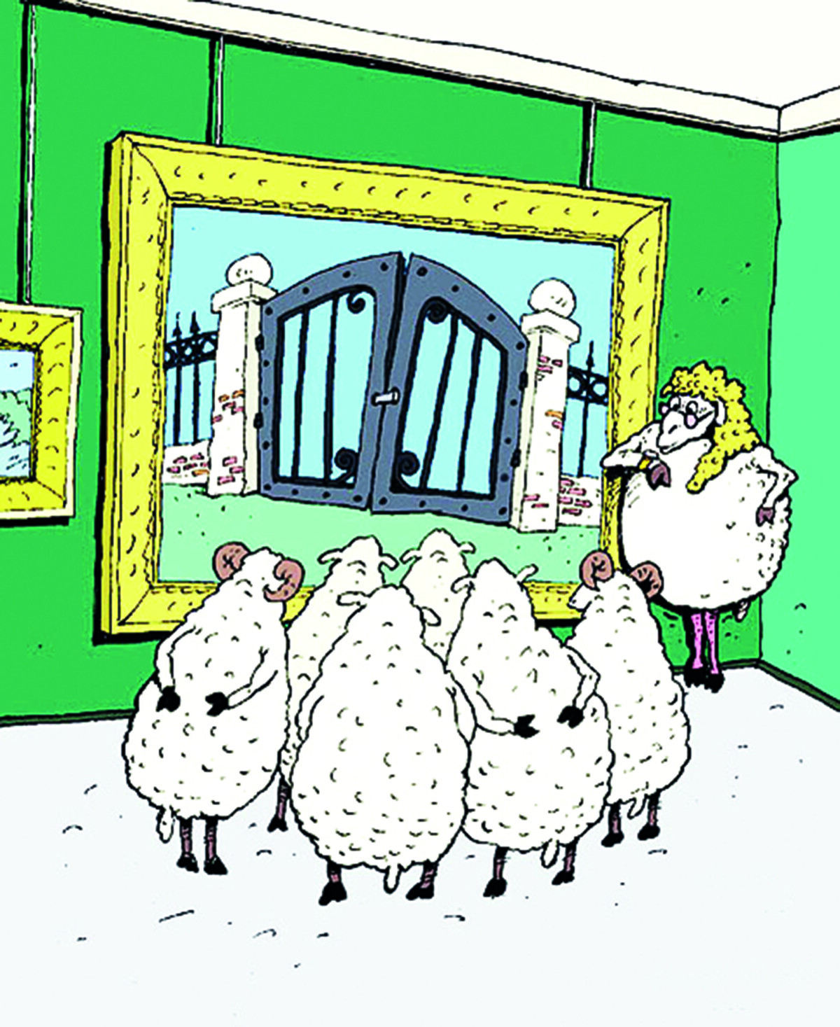 На воротах постою. Баран на новые ворота. Баран карикатура. Овца прикол. Карикатура новые ворота.