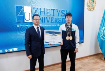 Әлемдік рекорд иегері Әлихан Әскербай Жетісу университетінің ректор грантына ие болды